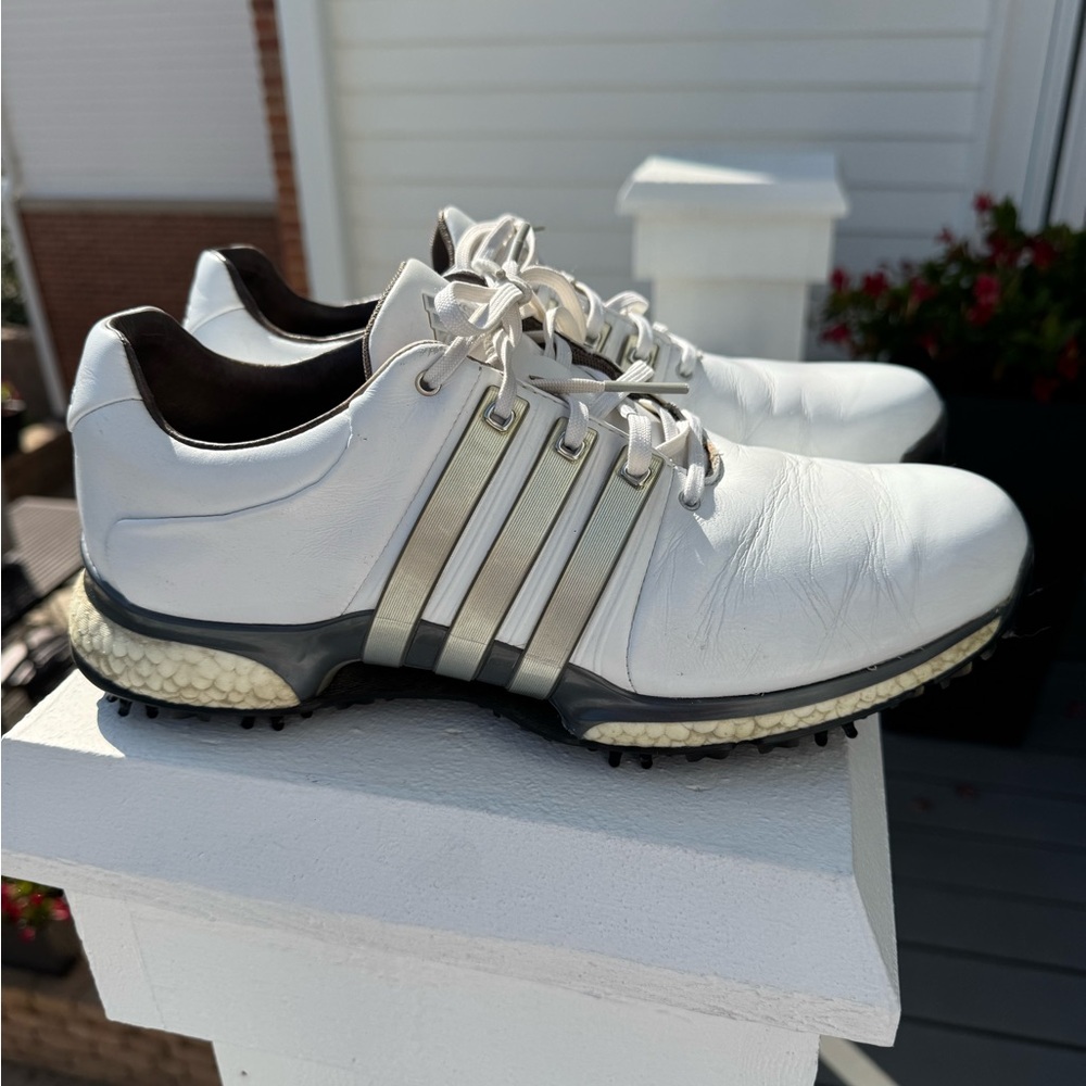 Adidas Tour 360 Men's White Golf Shoes 11.5